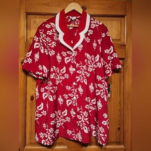 Vintage FTLTD Women's Button Down Floral Shirt, Size 20